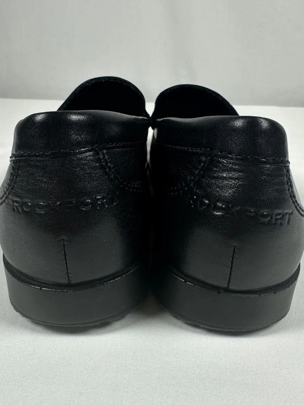 Rockport Tru Tech Casual Leather Slip On Men's Loafers Black Size 9M Like New